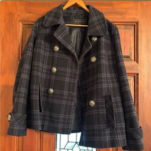 Giacca Black and Gray Plaid Jacket